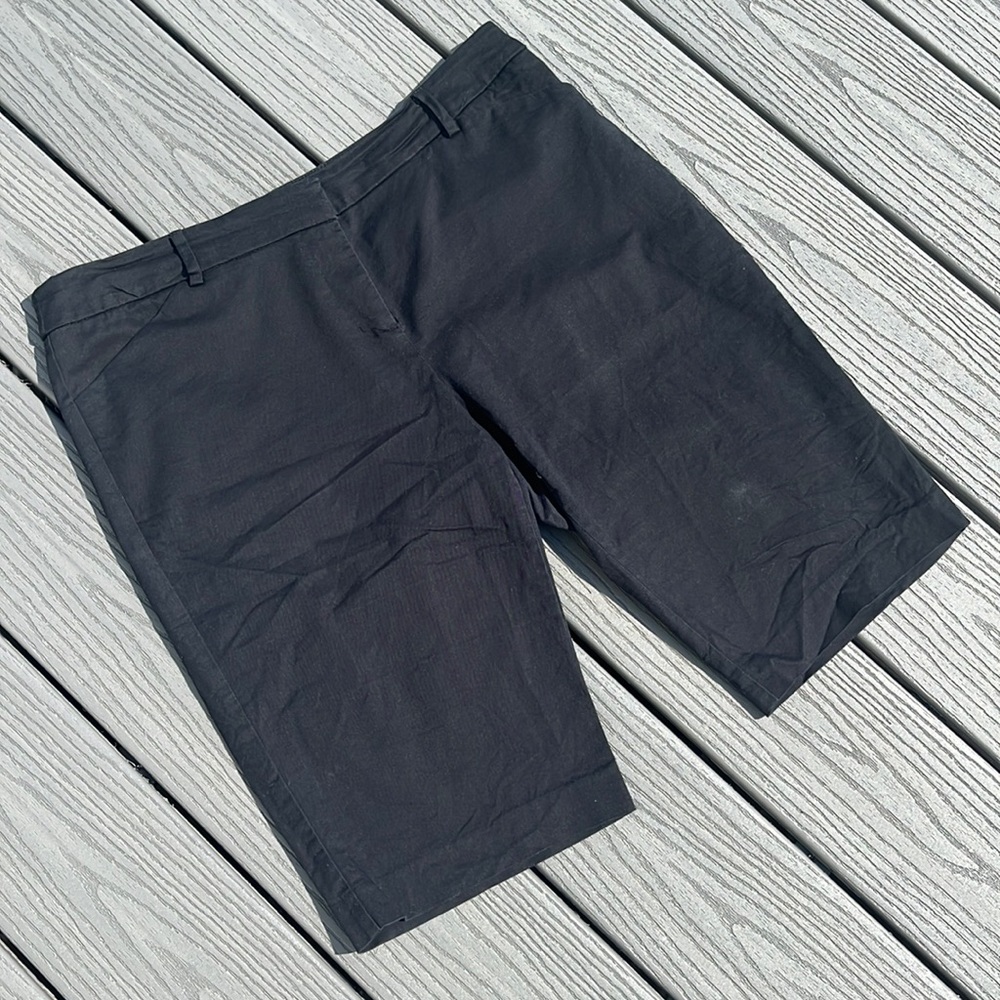 Black Dressy Bermuda Shorts